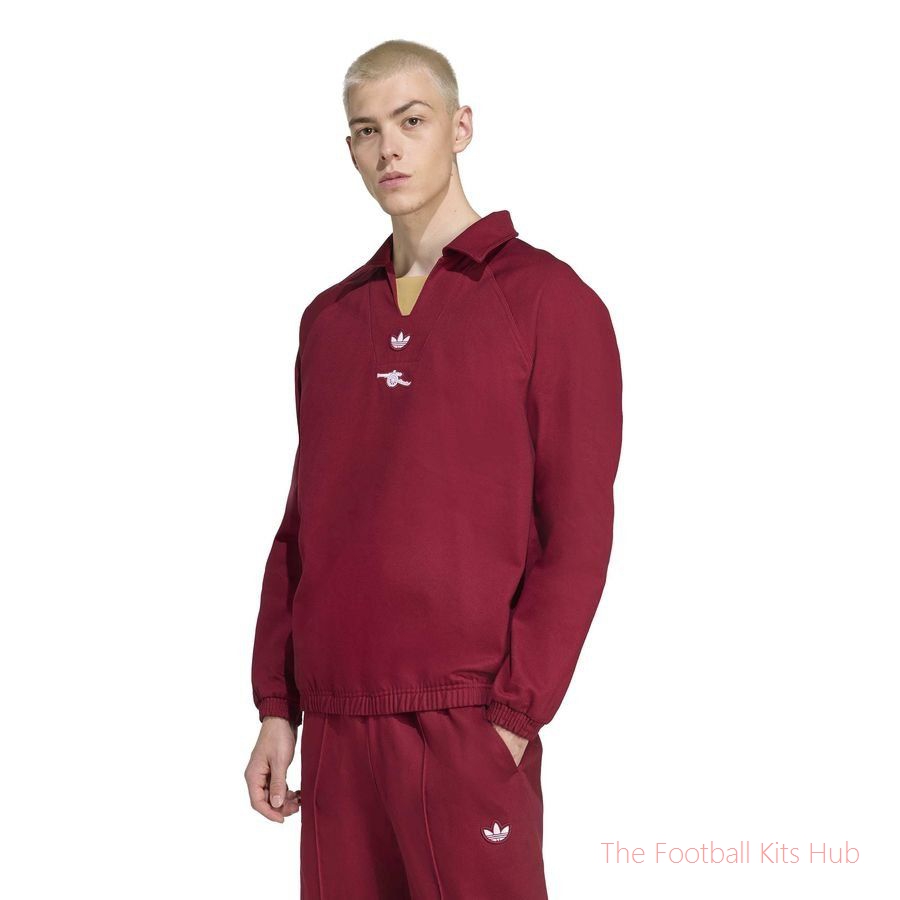Arsenal Sweatshirt Drill Terrace Icons - Burgundy-unisoccer store